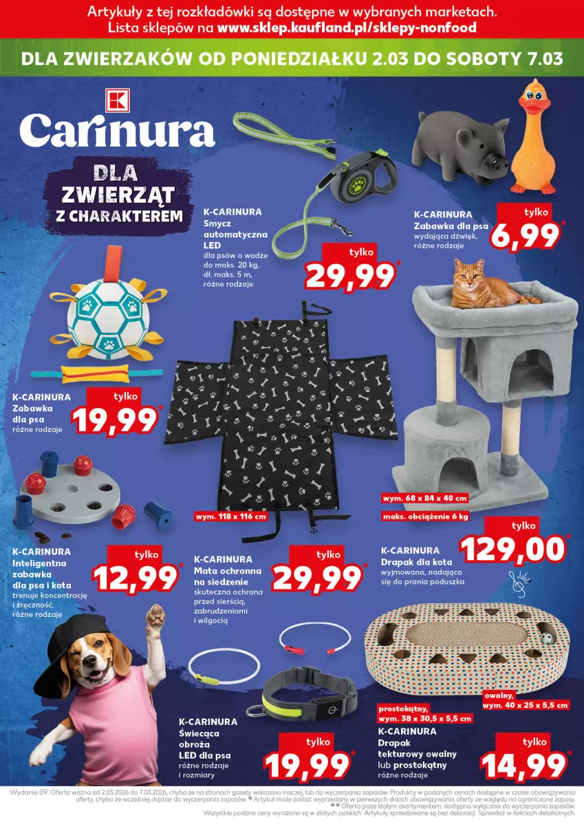 Gazetka promocyjna Kaufland - Kaufland - ważna 26.02 do 04.03.2026 - strona 14 - produkty: Drapak, Fa, Intel, LG, Poduszka, Smycz, Zabawka