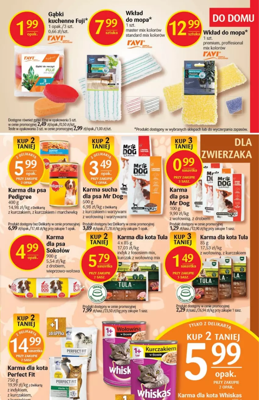 Gazetka promocyjna Delikatesy Centrum - Gazetka DC42 - ważna 27.10 do 02.11.2022 - strona 29 - produkty: Kurczak, Mop, Pedigree, Sucha karma, Warzywa, Wkład do mopa