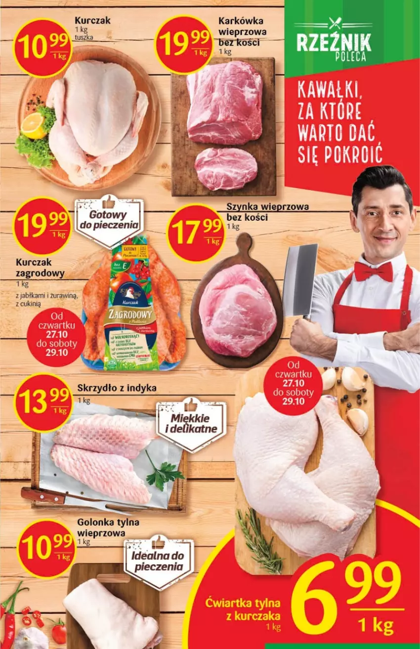 Gazetka promocyjna Delikatesy Centrum - Gazetka DC42 - ważna 27.10 do 02.11.2022 - strona 9 - produkty: Jabłka, Kurczak, Piec, Szynka, Szynka wieprzowa, Tusz