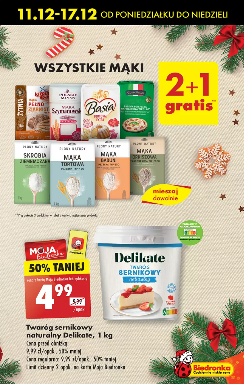 Gazetka promocyjna Biedronka - Od poniedzialku - ważna 11.12 do 16.12.2023 - strona 9 - produkty: Mąka, Pizza, Ser, Twaróg