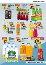 Gazetka promocyjna Netto - Gazetka spożywcza - Gazetka - ważna od 25.09 do 25.09.2021 - strona 17 - produkty: Sok, Napój energetyczny, Lack, Oranżada, Schweppes, Hellena, Tymbark, Woda niegazowana, Wosana, Woda, Napój, Hortex