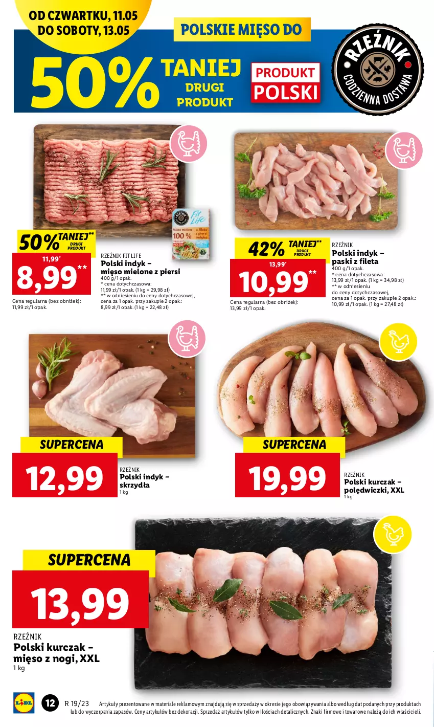 Gazetka promocyjna Lidl - GAZETKA - ważna 11.05 do 13.05.2023 - strona 16 - produkty: Kurczak, Mięso, Mięso mielone