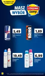 Gazetka promocyjna Lidl - GAZETKA - Gazetka - ważna od 13.05 do 13.05.2023 - strona 6 - produkty: Napój energetyczny, Red Bull, Dezodorant, Dove, Napój, Antyperspirant