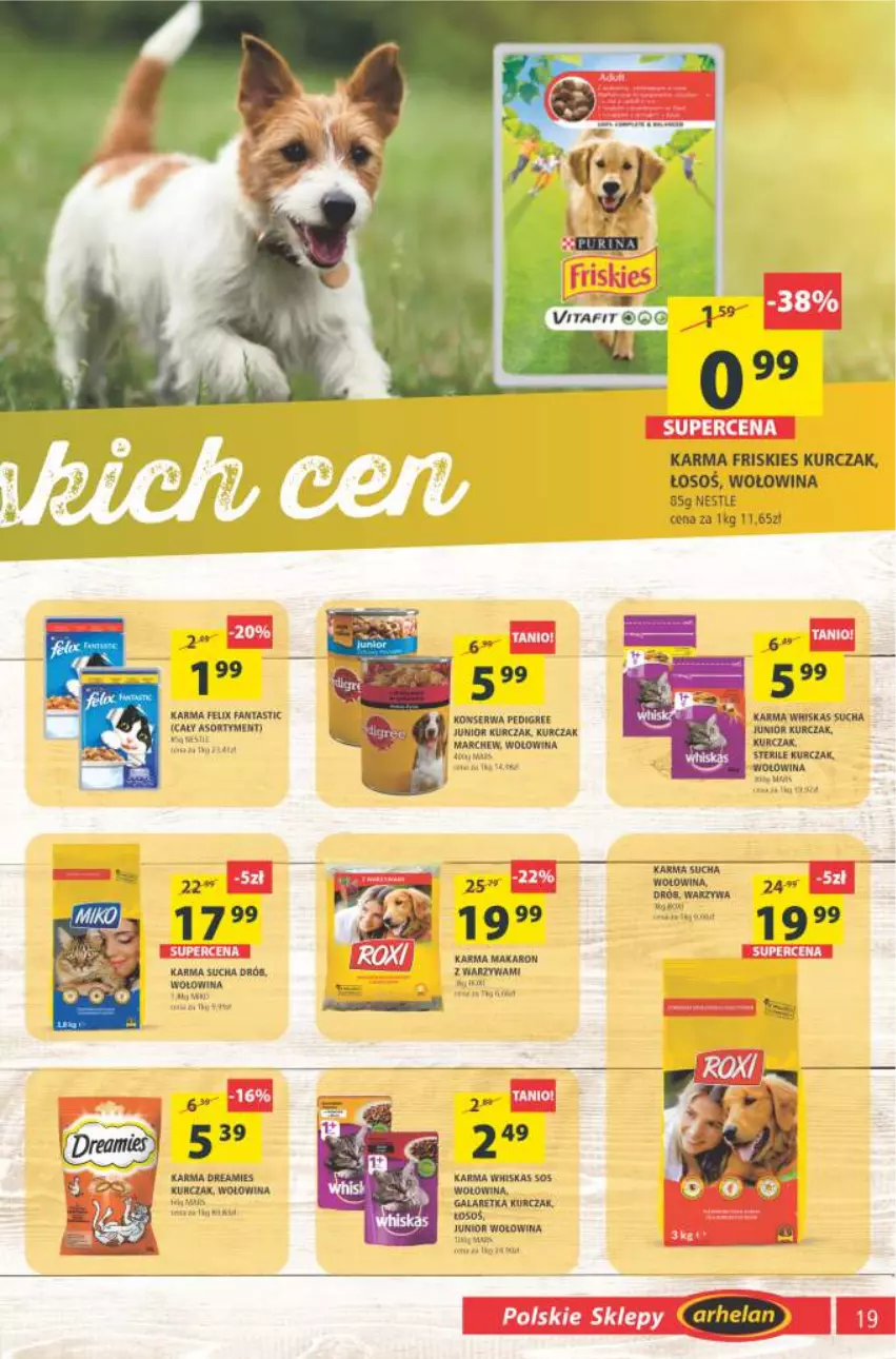 Gazetka promocyjna Arhelan - Gazetka - ważna 30.07 do 08.08.2021 - strona 19 - produkty: Fa, Fanta, Felix, Friskies, Kurczak, Makaron, Rum, Ser, Warzywa, Whiskas, Wołowina