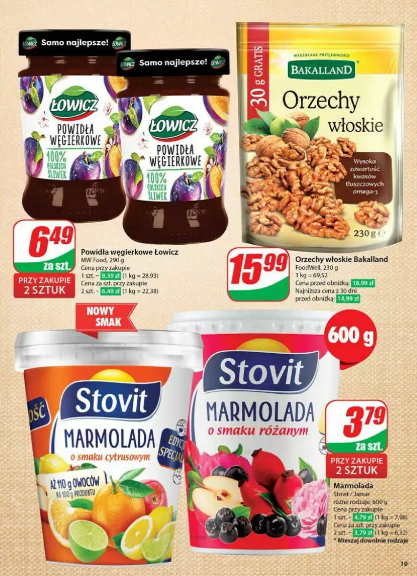 Gazetka promocyjna Dino - ważna 06.11 do 12.11.2024 - strona 11 - produkty: Bakalland, LG, Marmolada, Mola, Orzechy włoskie