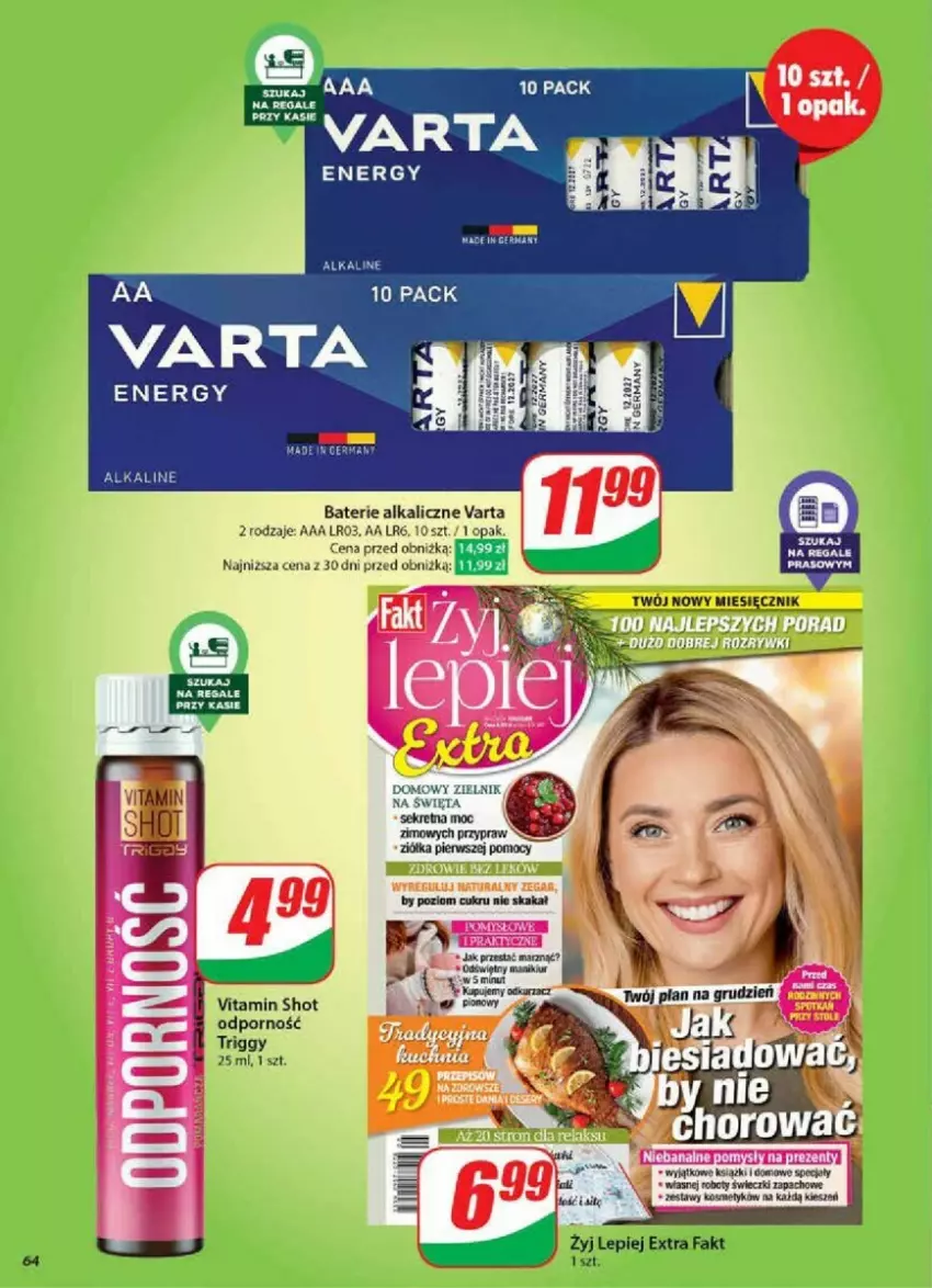 Gazetka promocyjna Dino - ważna 06.11 do 12.11.2024 - strona 61 - produkty: Baterie alkaliczne, Owoce, Por, Varta