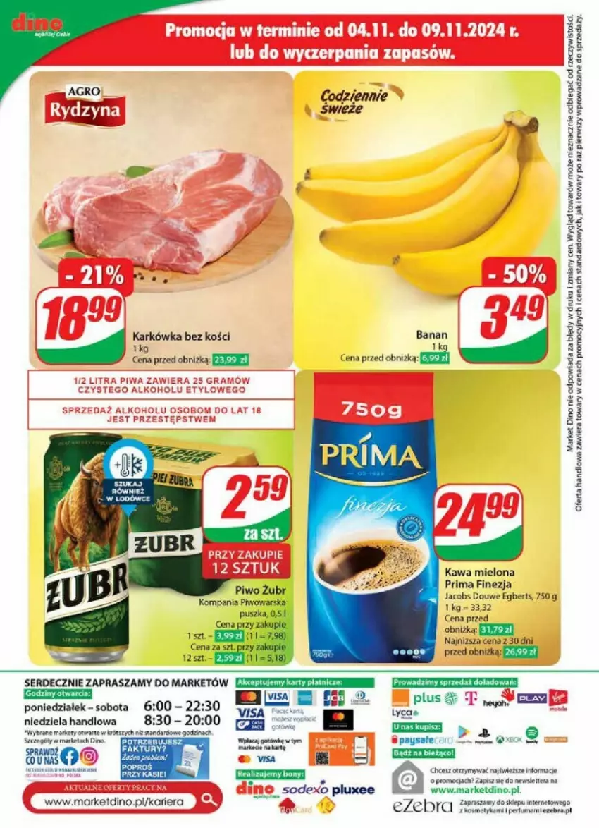 Gazetka promocyjna Dino - ważna 06.11 do 12.11.2024 - strona 66 - produkty: Jacobs, Kawa, Kawa mielona, Perfum, Prima, Ser, Tera