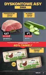 Gazetka promocyjna Netto - Od Poniedziałku - Gazetka - ważna od 10.05 do 10.05.2025 - strona 3 - produkty: Szynka wieprzowa, Jaja, Ogórek, Kosz, Szynka, Kokos