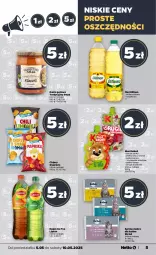 Gazetka promocyjna Netto - Od Poniedziałku - Gazetka - ważna od 10.05 do 10.05.2025 - strona 5 - produkty: Mus, Ice tea, Karma mokra dla kotów, Chipsy, Lipton, Aronia, Kubuś, Arbuz, Napój, Olej, Danie gotowe