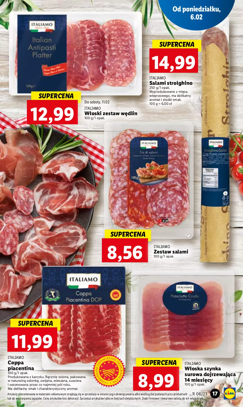 Gazetka promocyjna Lidl - GAZETKA - ważna 06.02 do 08.02.2023 - strona 19 - produkty: LG, Salami, Szynka