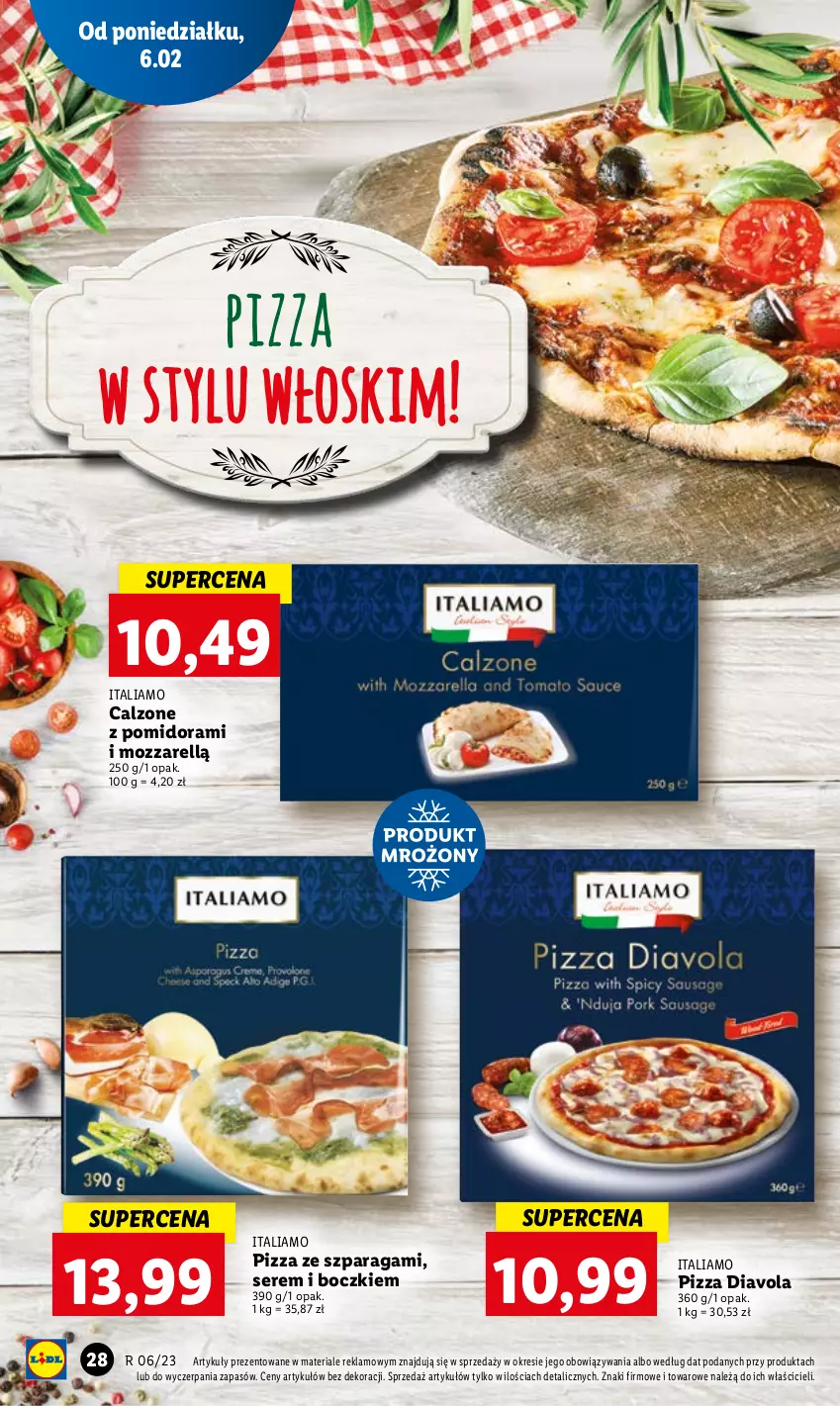 Gazetka promocyjna Lidl - GAZETKA - ważna 06.02 do 08.02.2023 - strona 30 - produkty: Pizza, Ser