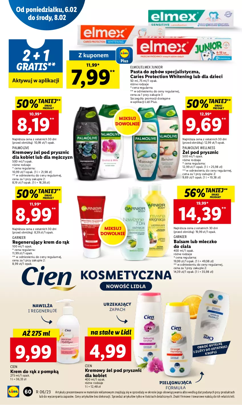 Gazetka promocyjna Lidl - GAZETKA - ważna 06.02 do 08.02.2023 - strona 62 - produkty: Dzieci, Elmex, Garnier, Gra, Krem do rąk, Mleczko, Mleczko do ciała, Palmolive, Pasta do zębów