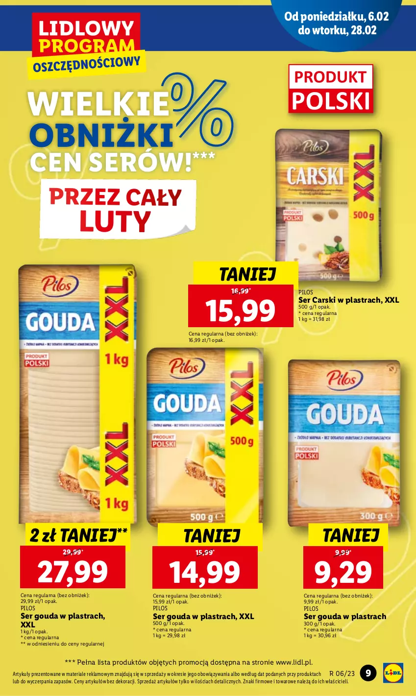 Gazetka promocyjna Lidl - GAZETKA - ważna 06.02 do 08.02.2023 - strona 9 - produkty: Cars, Gouda, Pilos, Ser