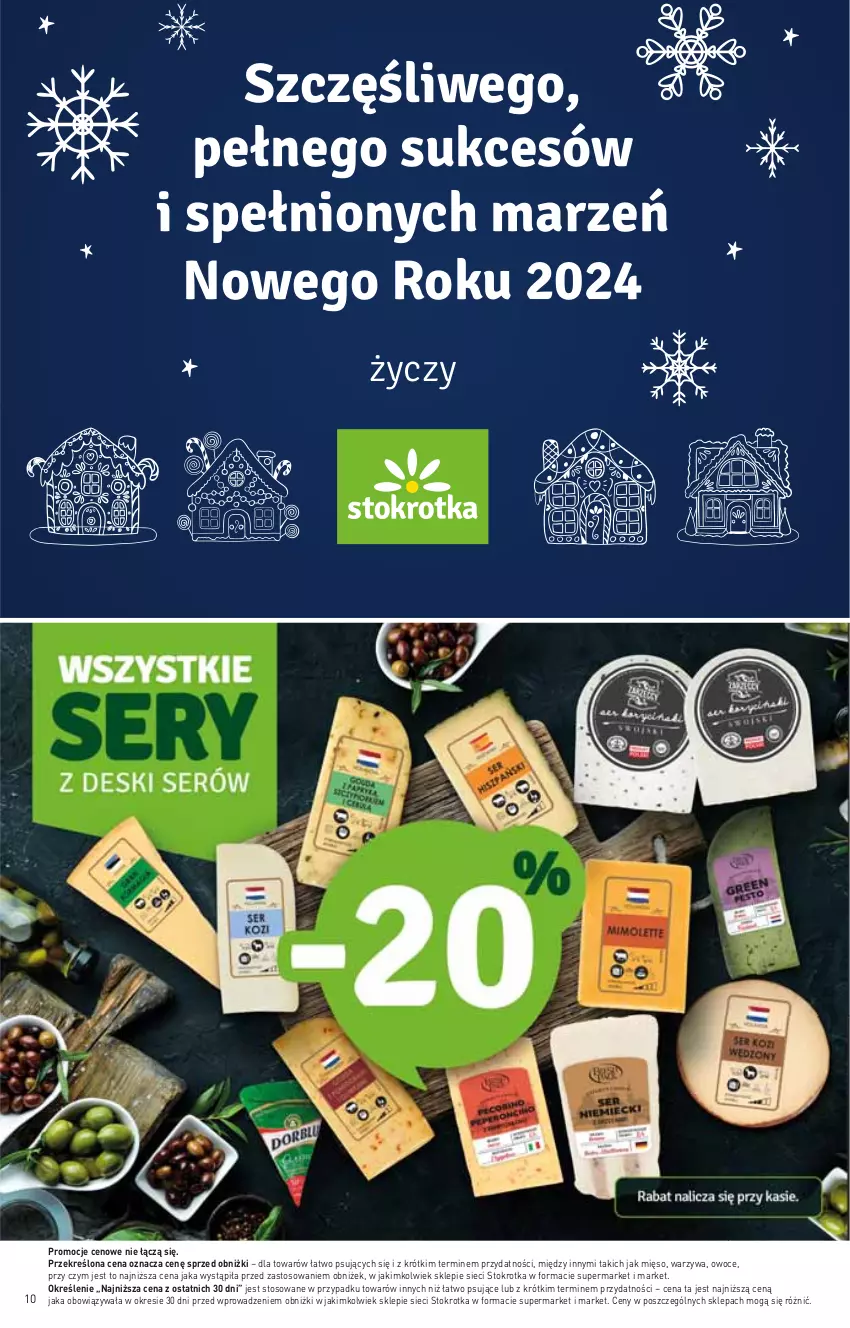 Gazetka promocyjna Stokrotka - Supermarket - ważna 28.12.2023 do 03.01.2024 - strona 10 - produkty: Mięso, Owoce, Warzywa