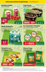Gazetka promocyjna Stokrotka - Supermarket - Gazetka - ważna od 03.01 do 03.01.2024 - strona 4 - produkty: Warzywa, Ser, Por, Gry, Gra, Président, Chipsy, Tortilla, Lody, Camembert, Owoce, Woda, Pomidory, Mięso