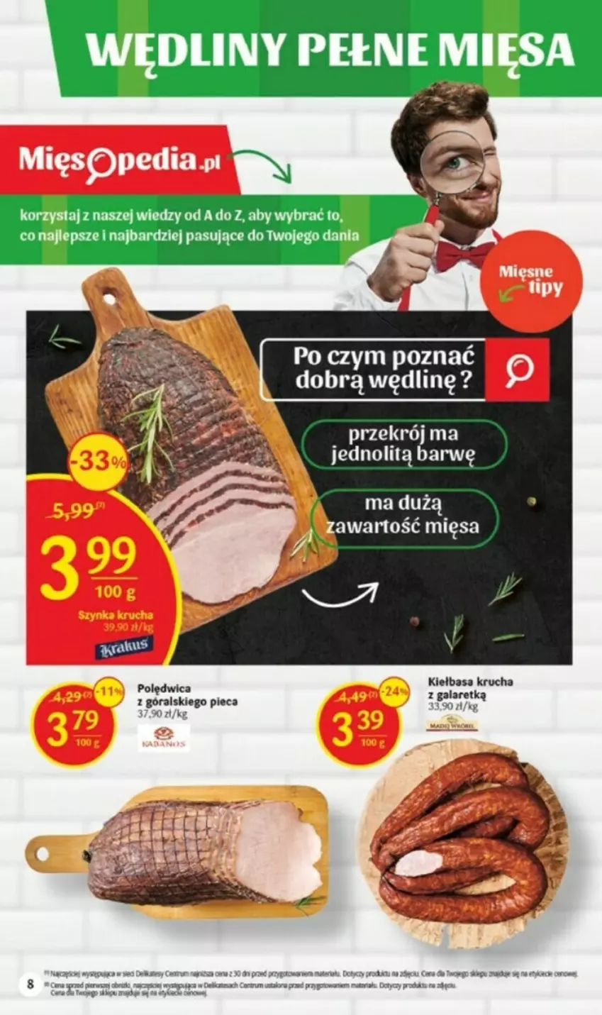 Gazetka promocyjna Delikatesy Centrum - ważna 03.08 do 09.08.2023 - strona 31 - produkty: Gala, Kiełbasa, Kiełbasa krucha, Obrus, Piec, Polędwica, Rum