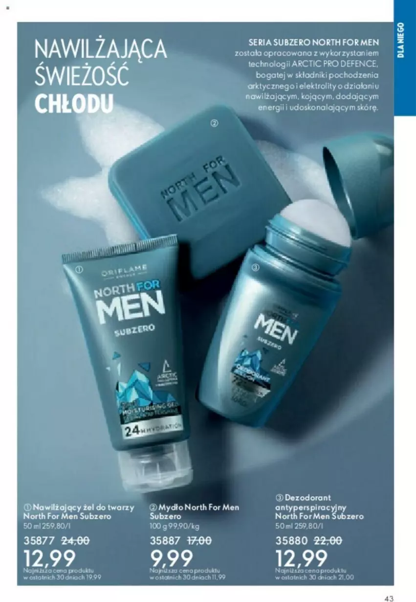 Gazetka promocyjna Oriflame - ważna 23.01 do 12.02.2024 - strona 119 - produkty: Dezodorant, Mydło, North for Men, Ser