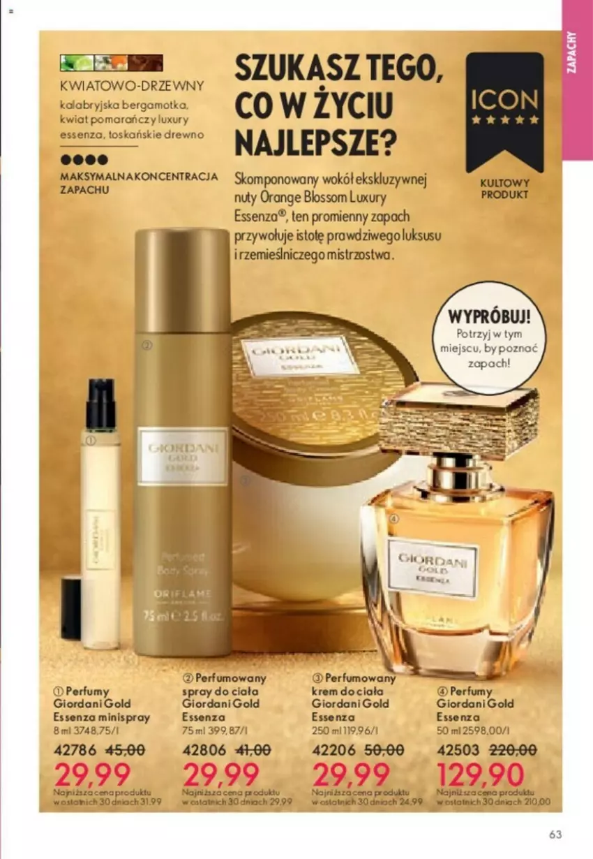 Gazetka promocyjna Oriflame - ważna 23.01 do 12.02.2024 - strona 141 - produkty: Giordani Gold, Nuty, Perfum