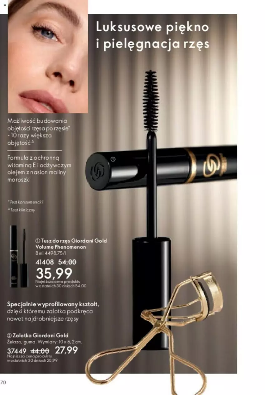 Gazetka promocyjna Oriflame - ważna 23.01 do 12.02.2024 - strona 149 - produkty: Giordani Gold, Maliny, Olej, Tusz