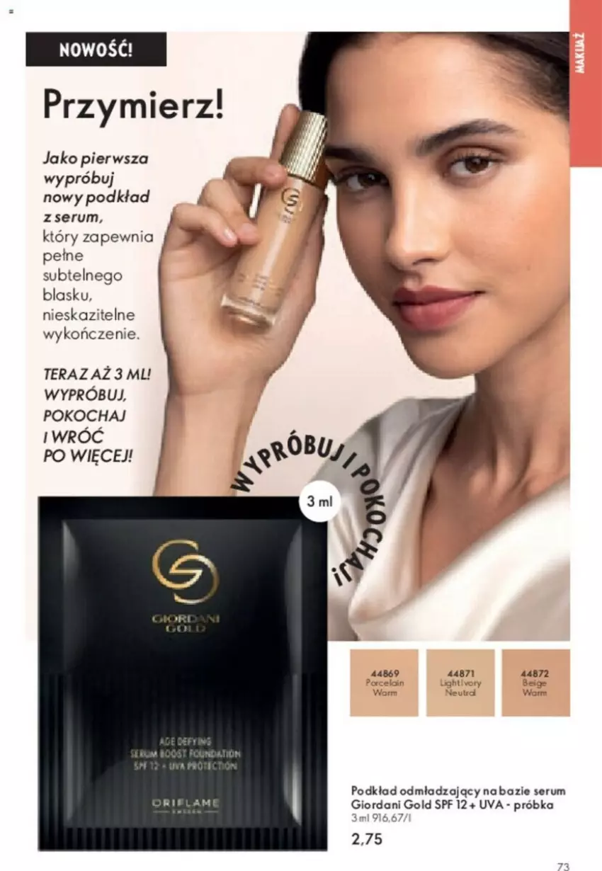 Gazetka promocyjna Oriflame - ważna 23.01 do 12.02.2024 - strona 152 - produkty: Giordani Gold, Koc, Podkład, Rum, Ser, Serum, Tera