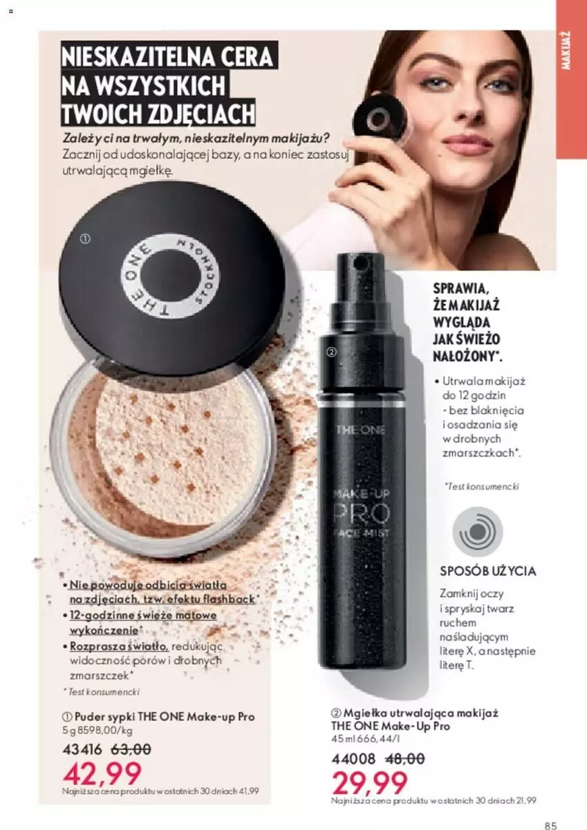 Gazetka promocyjna Oriflame - ważna 23.01 do 12.02.2024 - strona 165 - produkty: BIC, Makijaż, Mars, Puder, The ONE