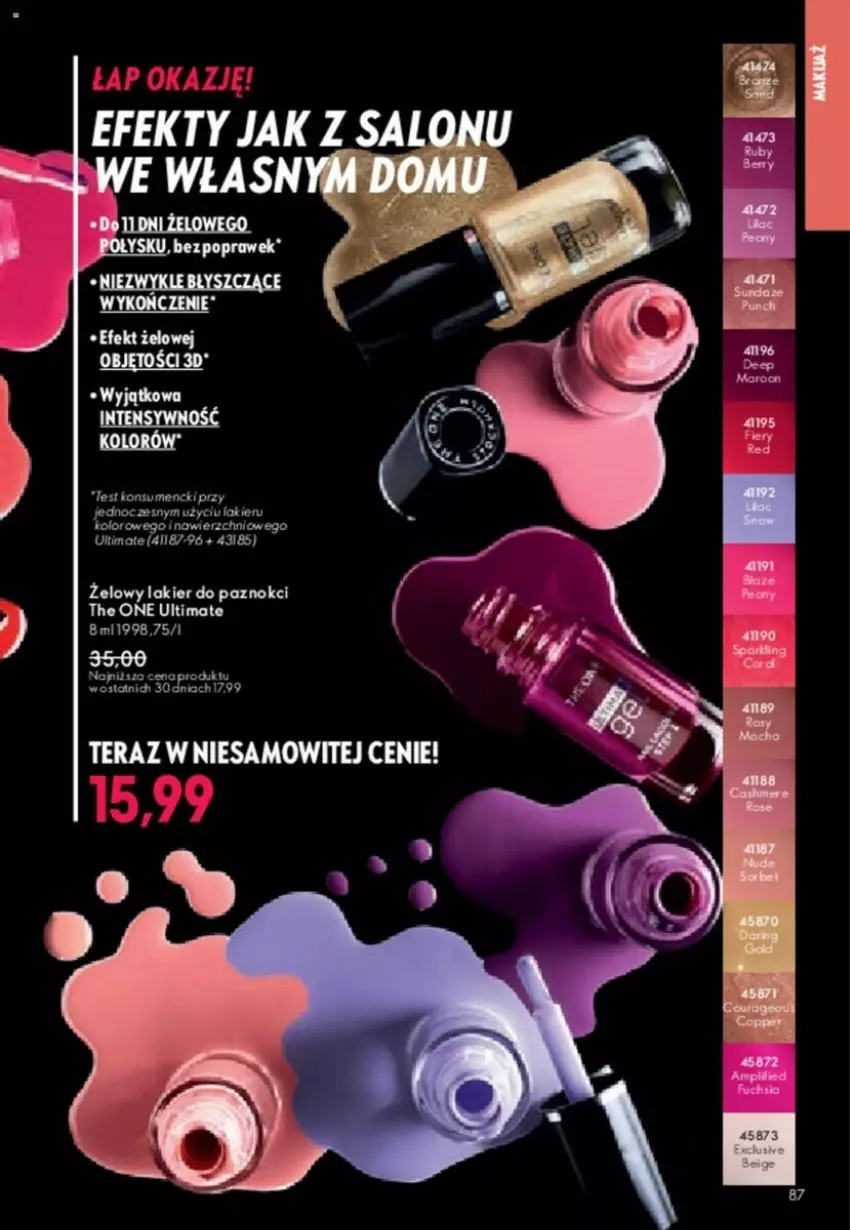 Gazetka promocyjna Oriflame - ważna 23.01 do 12.02.2024 - strona 167 - produkty: Lakier, Lakier do paznokci, Tera