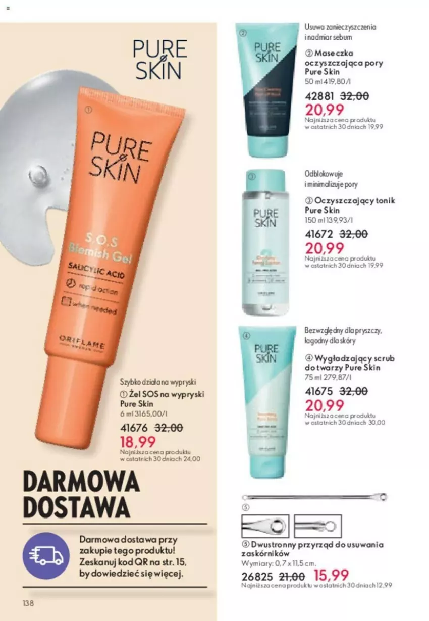 Gazetka promocyjna Oriflame - ważna 23.01 do 12.02.2024 - strona 44 - produkty: Por, Pur, Pure Skin, Tonik