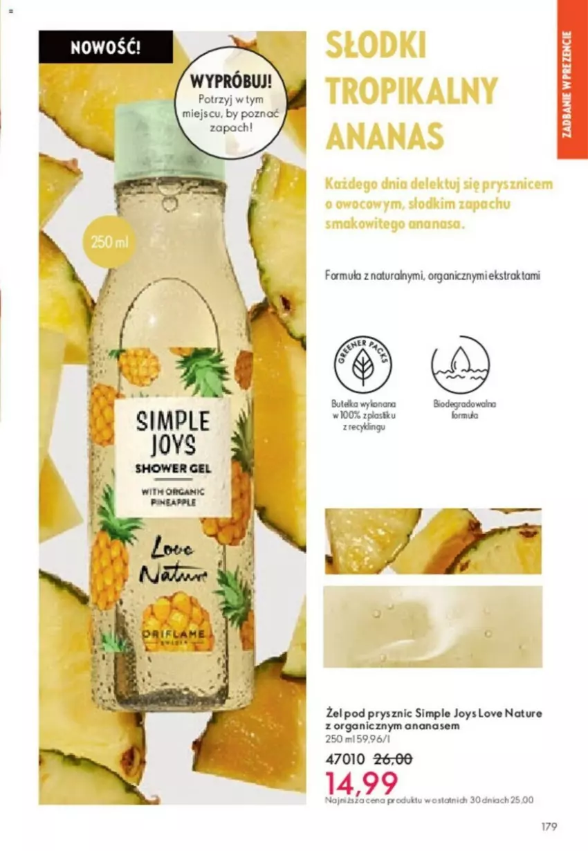 Gazetka promocyjna Oriflame - ważna 23.01 do 12.02.2024 - strona 89 - produkty: Ananas, Love Nature