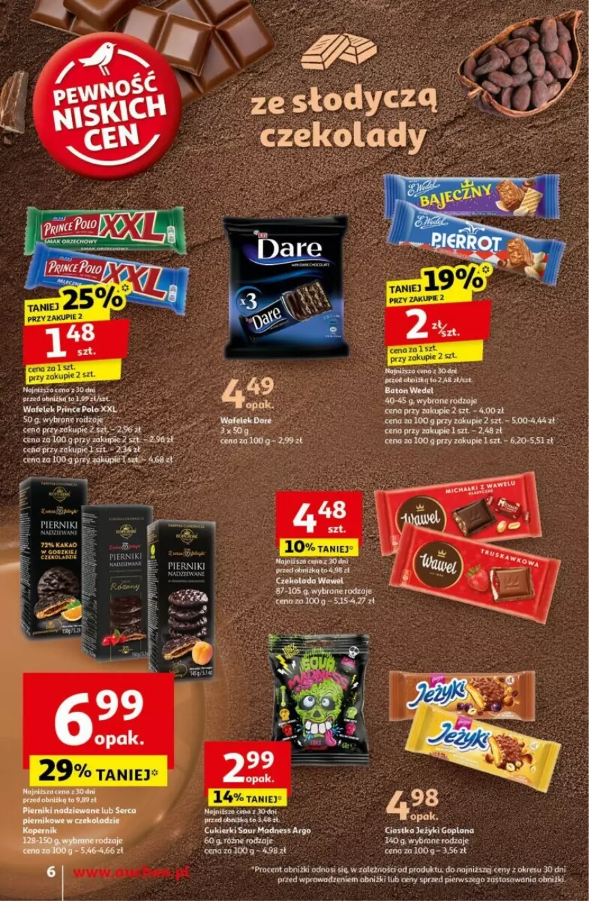 Gazetka promocyjna Auchan - ważna 24.10 do 30.10.2024 - strona 9 - produkty: Ciastka, Goplana, Jeżyki, LANA, Mop, Prince Polo, Top, Wafelek