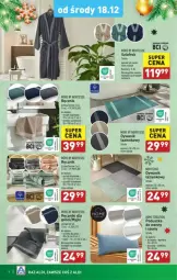 Gazetka promocyjna Aldi - Gazetka - ważna od 24.12 do 24.12.2024 - strona 15 - produkty: Ręcznik kąpielowy, Dywanik łazienkowy, Dywanik, Szlafrok, Ręcznik, Poduszka, Dywan