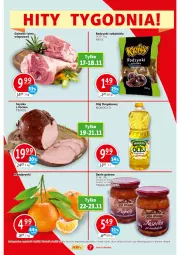 Gazetka promocyjna Prim Market - Gazetka - ważna od 23.11 do 23.11.2022 - strona 7 - produkty: Mandarynki, Sos, Pekpol, Dell, Szynka, Pulpety, Rodzynki, Olej rzepakowy, Olej, Danie gotowe, Fa