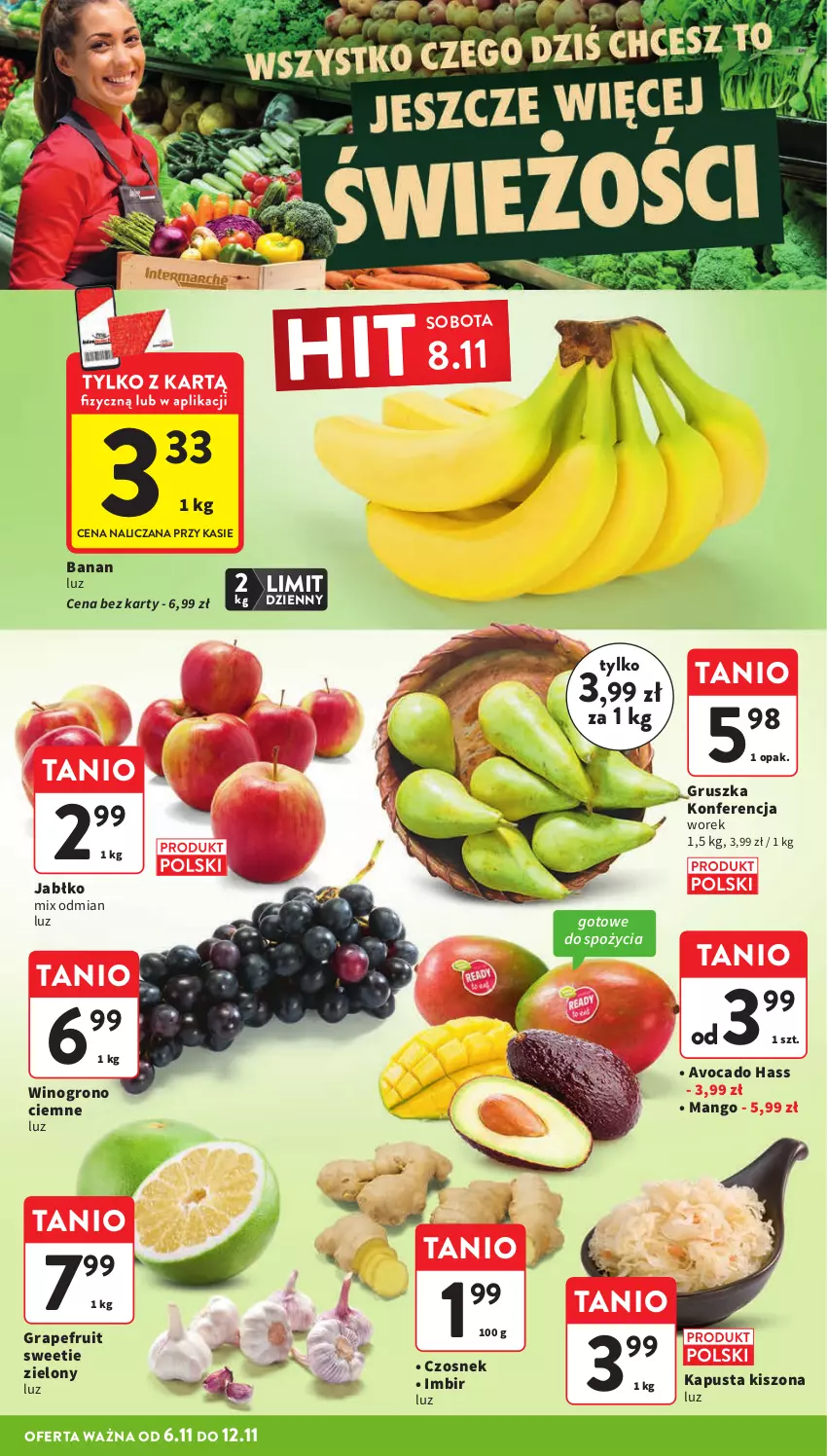 Gazetka promocyjna Intermarche - Gazetka promocyjna - ważna 06.11 do 12.11.2025 - strona 12 - produkty: Avocado, Czosnek, Gra, Imbir, Mango, Wino