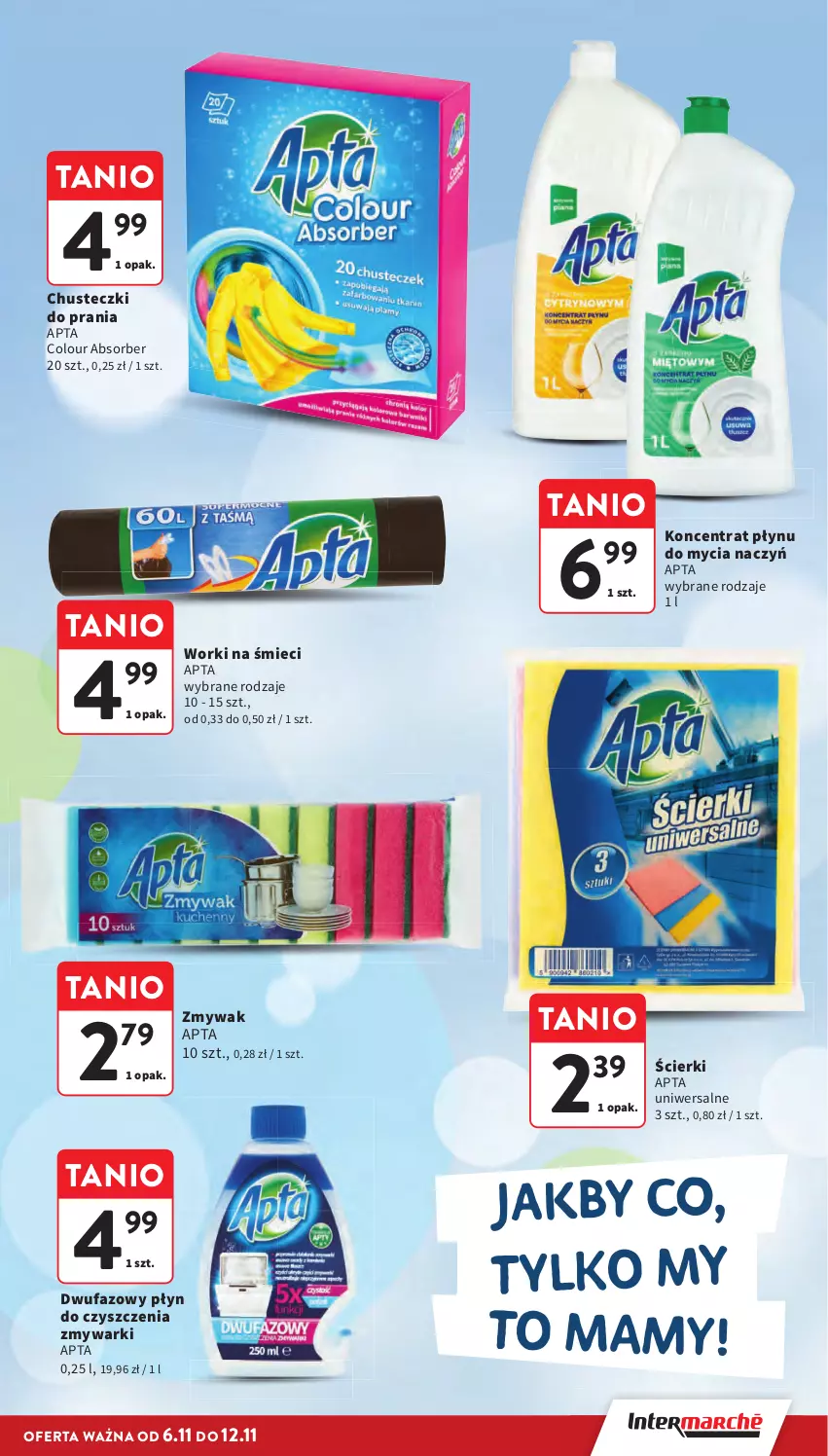 Gazetka promocyjna Intermarche - Gazetka promocyjna - ważna 06.11 do 12.11.2025 - strona 37 - produkty: Chusteczki, Chusteczki do prania, Do mycia naczyń, Fa, Worki na śmiec, Worki na śmieci, Zmywarki