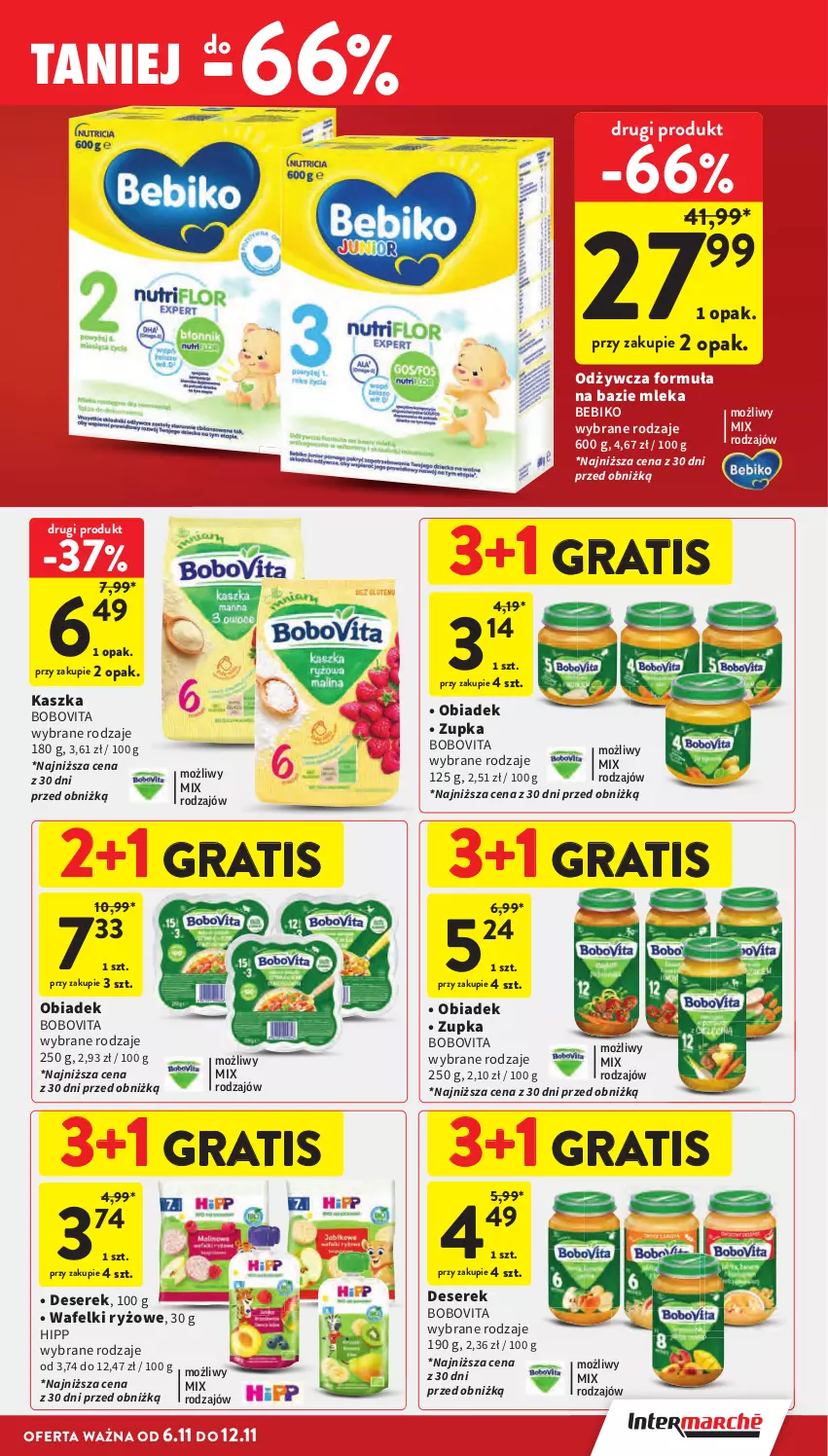 Gazetka promocyjna Intermarche - Gazetka promocyjna - ważna 06.11 do 12.11.2025 - strona 39 - produkty: Bebiko, BoboVita, Deser, Gra, HiPP, Ryż, Ser, Serek