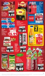 Gazetka promocyjna Kaufland - Gazetka tygodnia - Gazetka - ważna od 09.08 do 09.08.2023 - strona 17 - produkty: Goplana, Ciastka, Nutella, Sok, Jeżyki, Coca-Cola, Actimel, Herbata czarna, Lack, LANA, Lipton, Napój gazowany, Tymbark, Ferrero, Napój niegazowany, Herbata, Kamis, Napój, Hortex