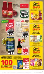 Gazetka promocyjna Kaufland - Gazetka tygodnia - Gazetka - ważna od 09.08 do 09.08.2023 - strona 29 - produkty: Kit Kat, Dawtona, Krakus, Ser, Mus, Gra, Ogórki konserwowe, Rust, Napoje, Dr. Oetker, Przyprawa w płynie, Bazyl, Danio, Delecta, Waga, Maggi, Nestlé