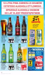 Gazetka promocyjna Kaufland - Gazetka tygodnia - Gazetka - ważna od 09.08 do 09.08.2023 - strona 38 - produkty: Piwa, Piwo, Książęce, Gra, Heineken, Warka, Leon, Radler