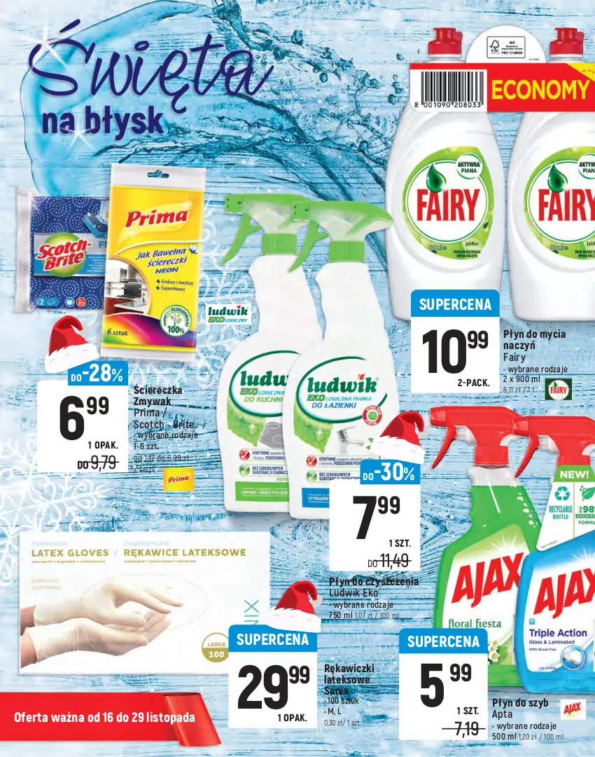 Gazetka promocyjna Intermarche - Dekoracje Świąteczne - ważna 16.11 do 29.11.2021 - strona 26 - produkty: Brit, Coccolino, Do mycia naczyń, Fa, Fairy, Kapsułki do prania, Ludwik, Płyn do mycia, Płyn do mycia naczyń, Płyn do prania, Płyn do szyb, Prima, Proszek do prania, Top, Vizir