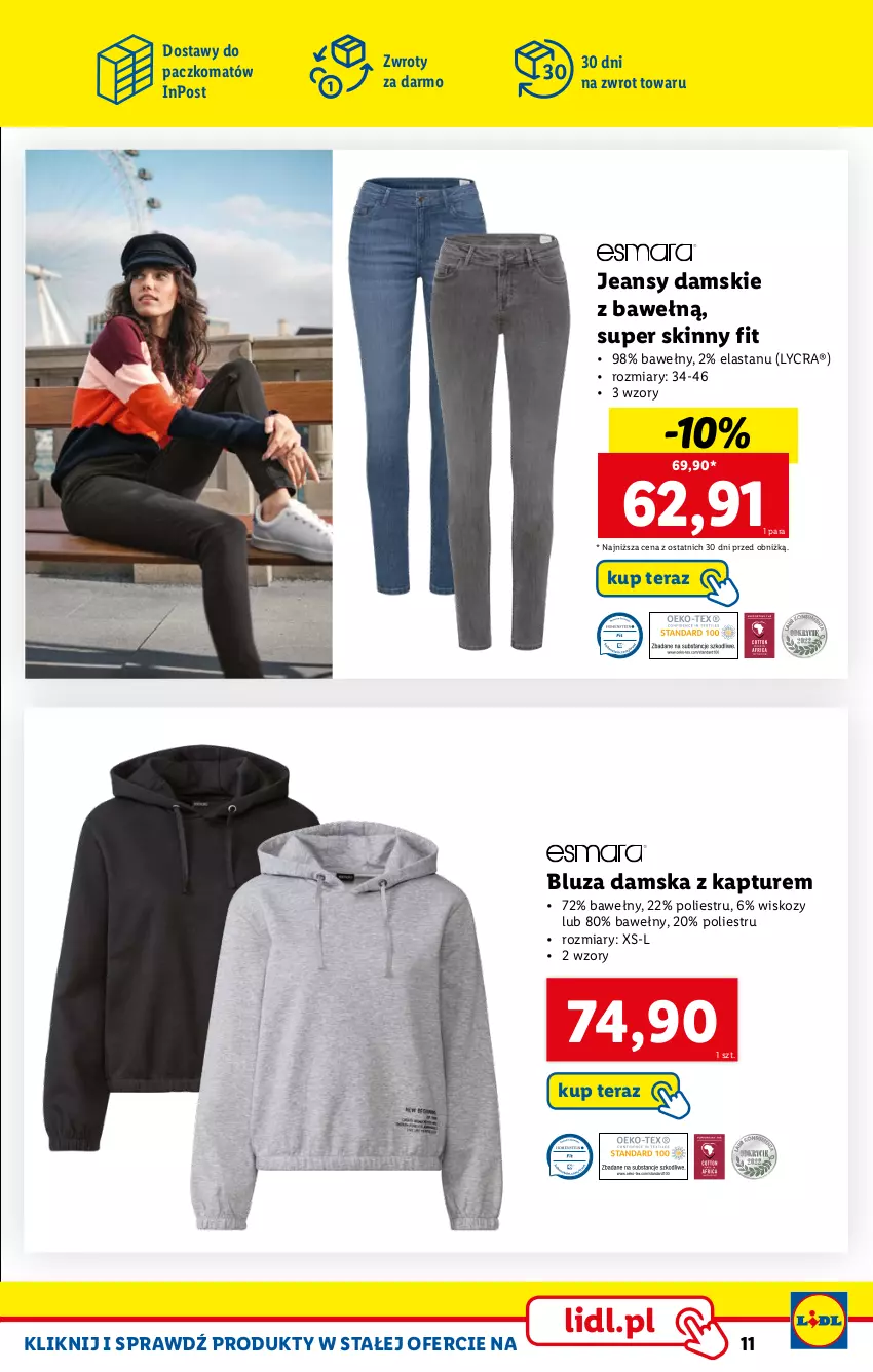 Gazetka promocyjna Lidl - KATALOG SKLEPU ONLINE - ważna 06.02 do 26.02.2023 - strona 11 - produkty: Bluza, Tera