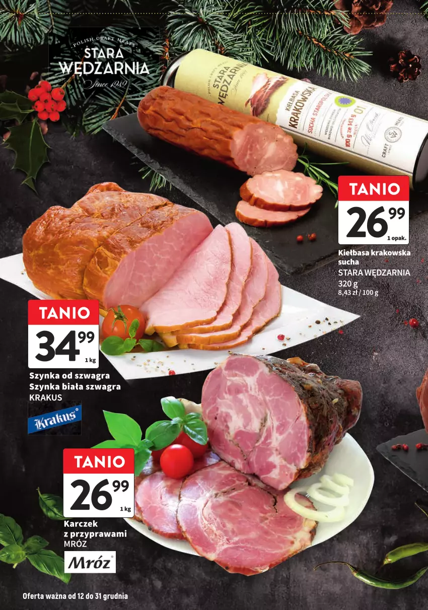 Gazetka promocyjna Intermarche - ważna 12.12 do 31.12.2024 - strona 2 - produkty: Gra, Kiełbasa, Kiełbasa krakowska, Krakus, Lack, Szynka, Szynka biała