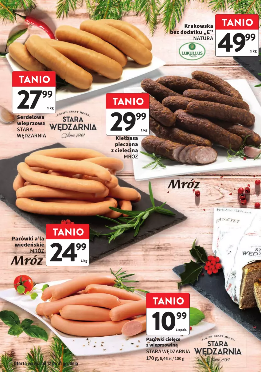 Gazetka promocyjna Intermarche - ważna 12.12 do 31.12.2024 - strona 4 - produkty: Kiełbasa, Parówki, Piec