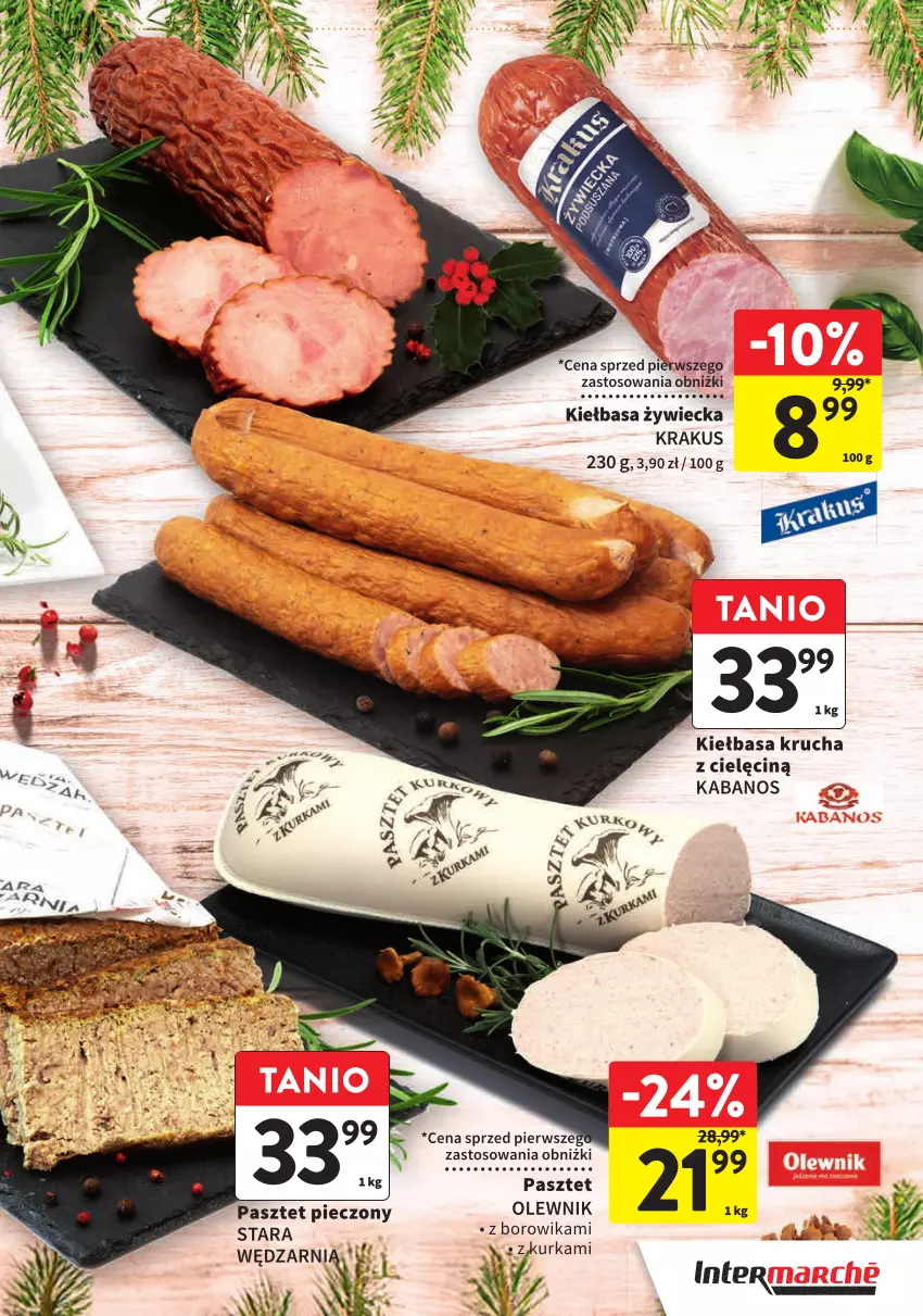 Gazetka promocyjna Intermarche - ważna 12.12 do 31.12.2024 - strona 5 - produkty: Kabanos, Kiełbasa, Kiełbasa krucha, Krakus, Olewnik, Pasztet, Piec