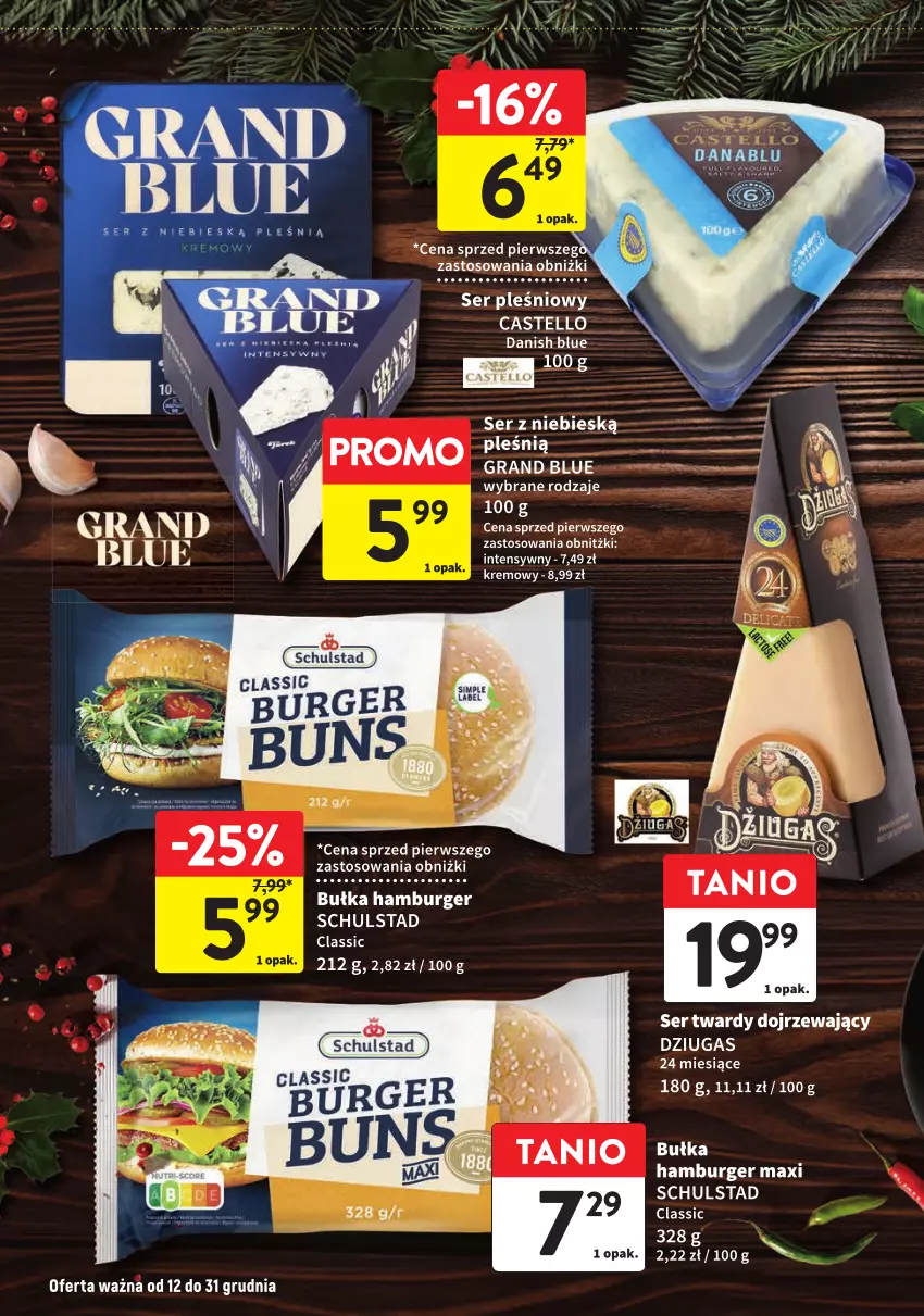 Gazetka promocyjna Intermarche - ważna 12.12 do 31.12.2024 - strona 6 - produkty: Bułka, Bułka hamburger, Burger, Gra, Hamburger, Ser, Ser pleśniowy