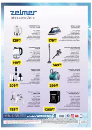 Gazetka promocyjna Carrefour - Gazetka Marki znane i lubiane - Gazetka - ważna od 08.10 do 08.10.2022 - strona 12 - produkty: Odkurzacz, Top, Gra, Miarka, Blender ręczny, Blender, Czajnik elektryczny, Czajnik, Szczotka, Trzepaczka, Taca, Szynka, Grzałka, Maszynka, Zelmer, Woda, Orka, Akumulator