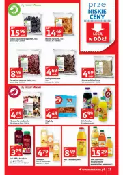 Gazetka promocyjna Auchan - przeNISKIE CENY lecą w dół Hipermarkety - Gazetka - ważna od 02.03 do 02.03.2022 - strona 11 - produkty: Sok, Migdały, Mieszanka studencka, Stek, Ananas, Daktyle, Grejpfrut, HP