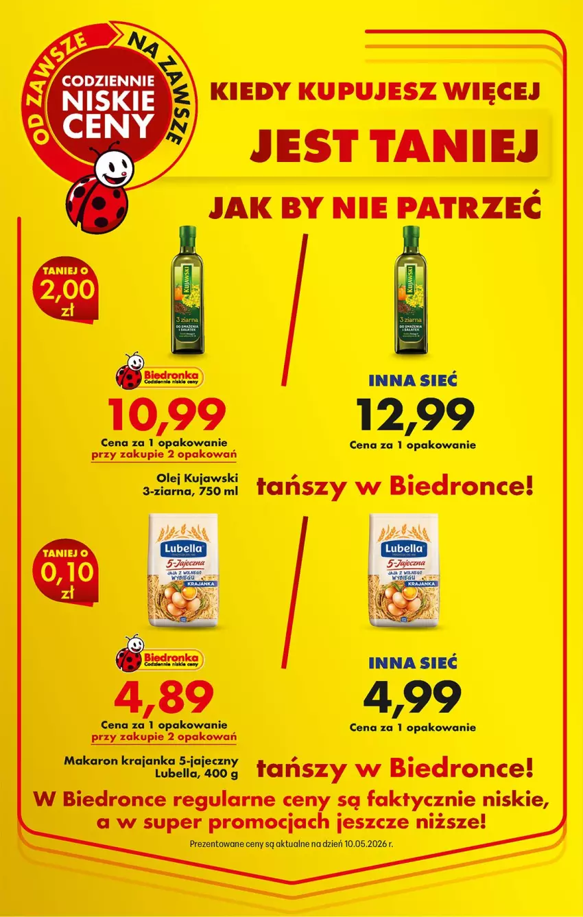 Gazetka promocyjna Biedronka - Od Poniedziałku - ważna 11.05 do 16.05.2026 - strona 3 - produkty: Fa, Kujawski, Makaron, Olej
