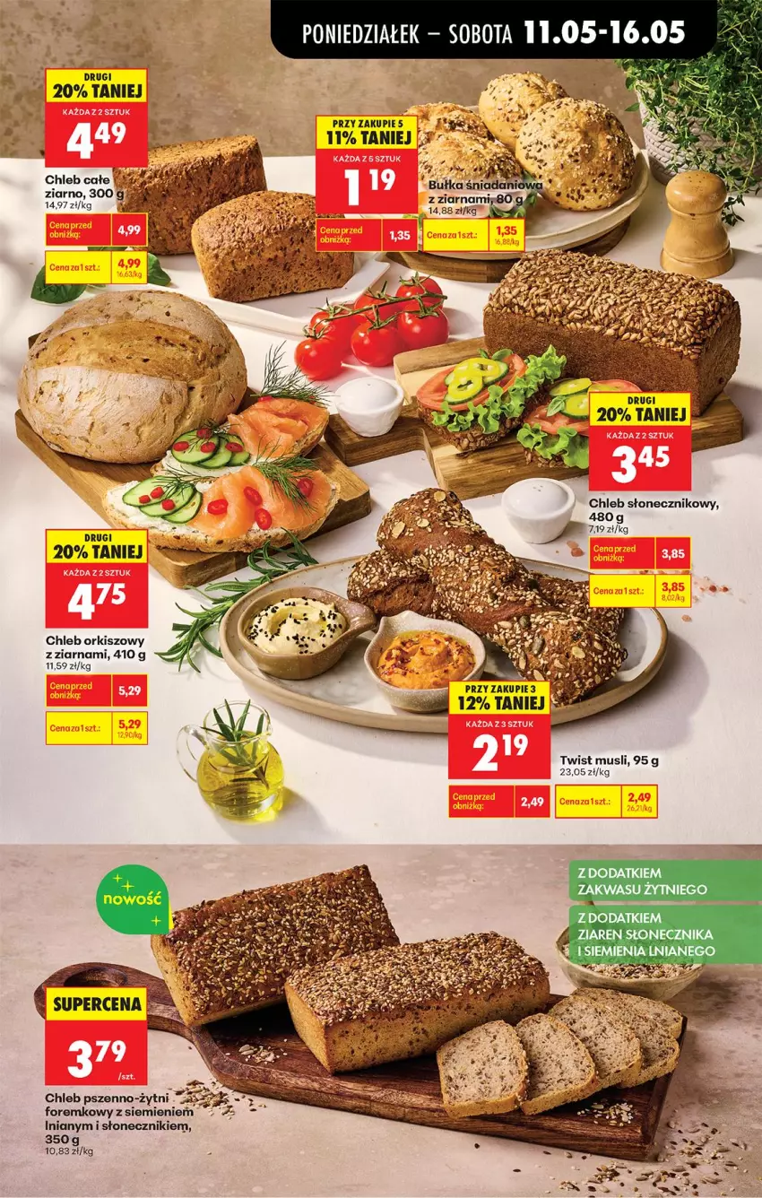 Gazetka promocyjna Biedronka - Od Poniedziałku - ważna 11.05 do 16.05.2026 - strona 49 - produkty: Bułka, Chleb, Fa, Mus