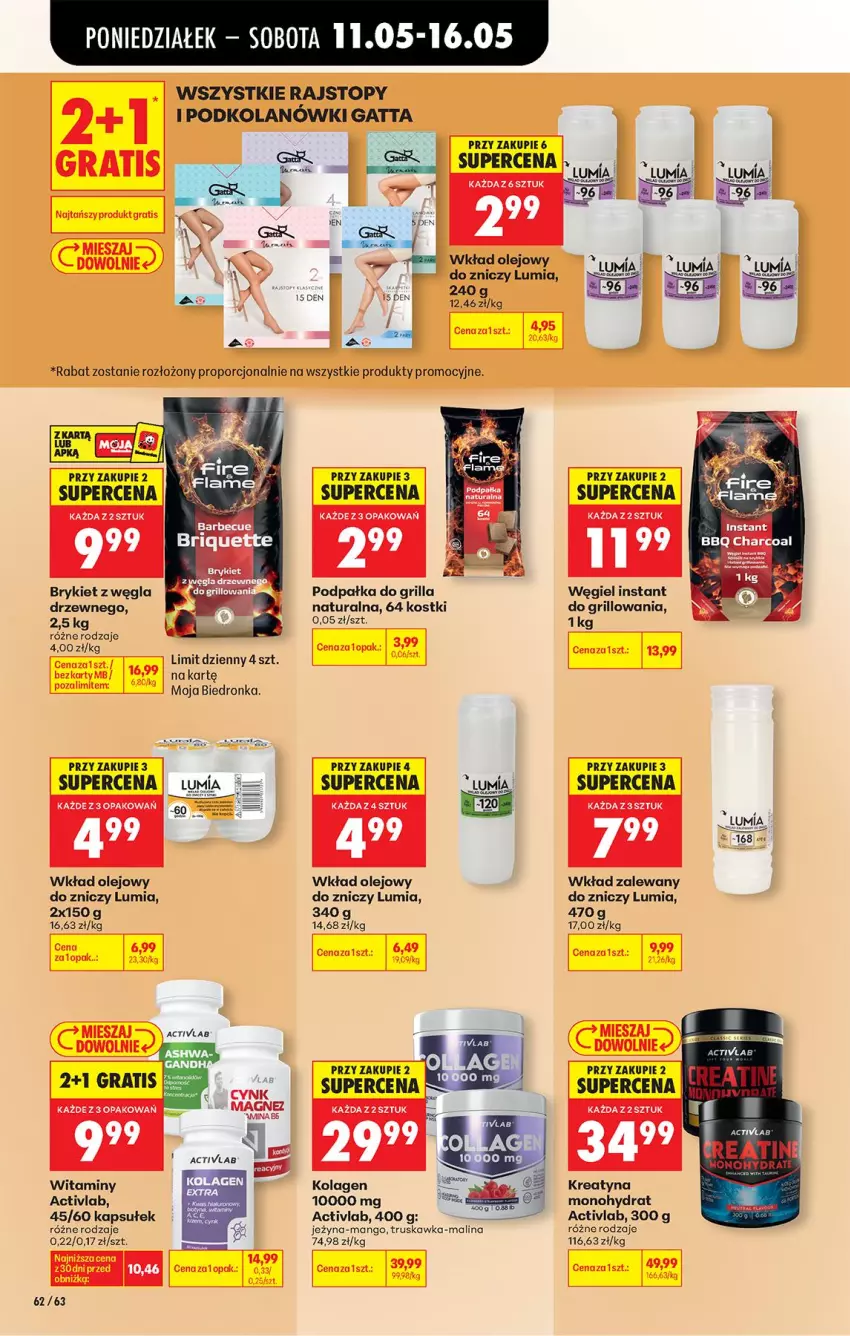 Gazetka promocyjna Biedronka - Od Poniedziałku - ważna 11.05 do 16.05.2026 - strona 92 - produkty: Gra, Grill, Kolagen, Magnez, Mango, Olej, Rajstopy, Top, Wkład olejowy, Znicz