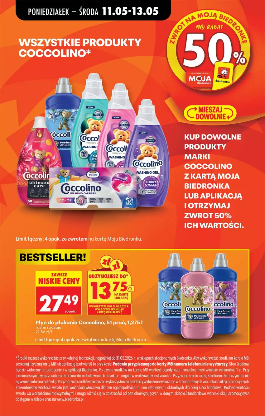 Gazetka promocyjna Biedronka - Od Poniedziałku - ważna 11.05 do 16.05.2026 - strona 97 - produkty: Coccolino, Mus, Olej, Telefon, Tran