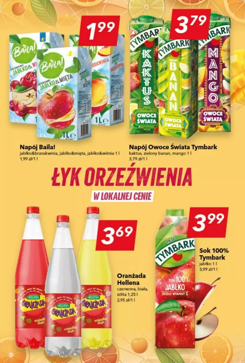 Gazetka promocyjna Lewiatan - ważna 24.10 do 31.10.2024 - strona 3 - produkty: Hellena, Kaktus, Mango, Mięta, Napój, Oranżada, Owoce, Sok, Tymbark